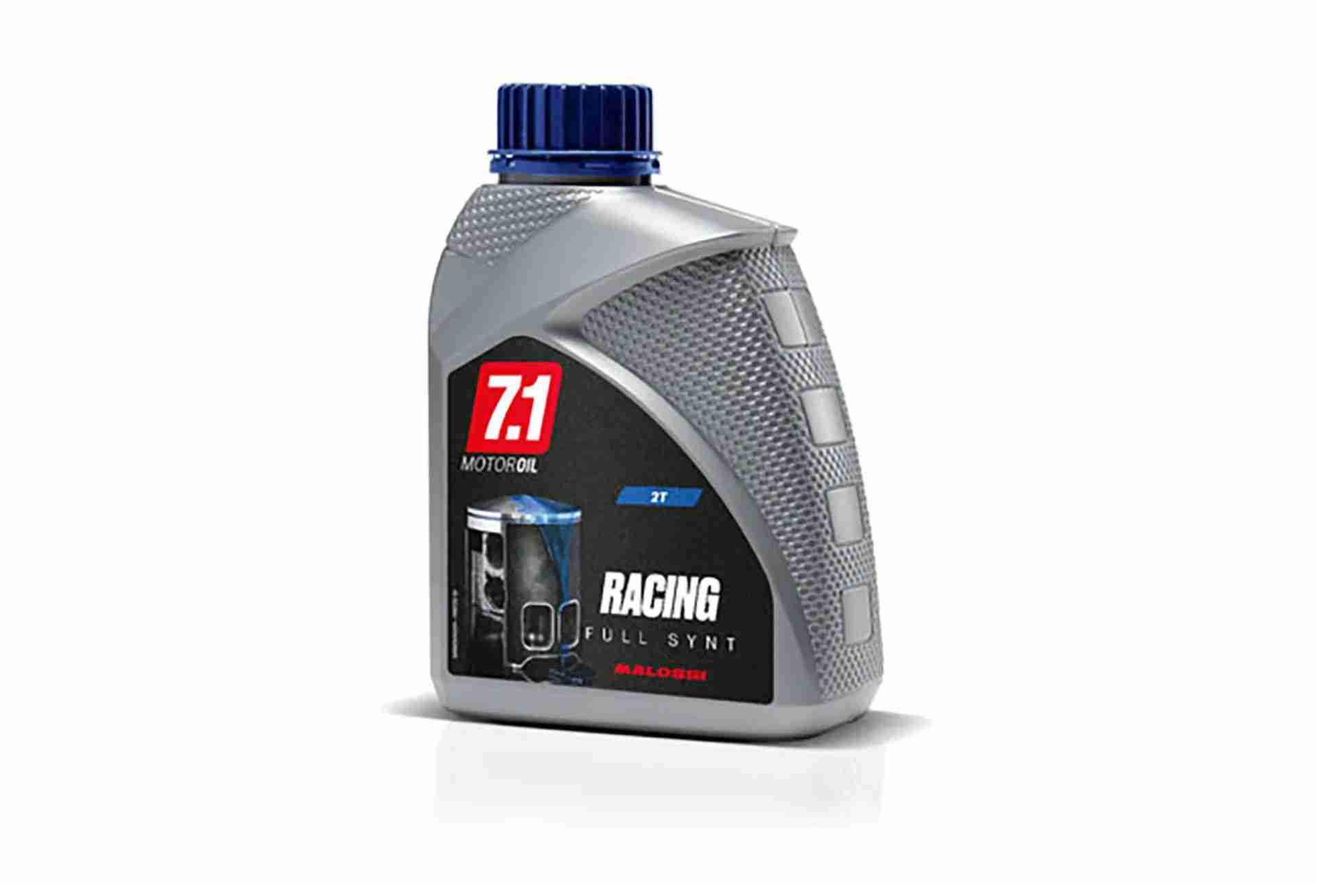 Flacone olio Malossi 7.1 2T Racing Full Synt 100% sintetico per scooter e moto 2 tempi ad alte prestazioni
